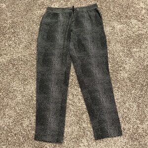 Joie Black and White Patterned Slacks/Pants, Size S